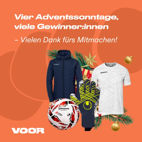 Vielen Dank f&uuml;r die Teilnahme am VOOR Advents-Gewinnspiel!