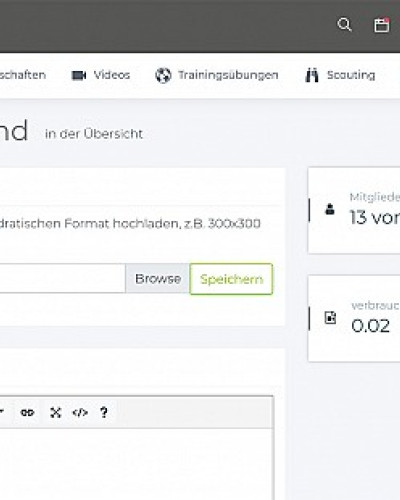 Vereinslogo hochladen - so geht es